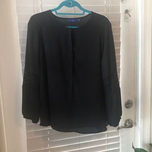 Apt 9 black sheet blouse. Petite XL.